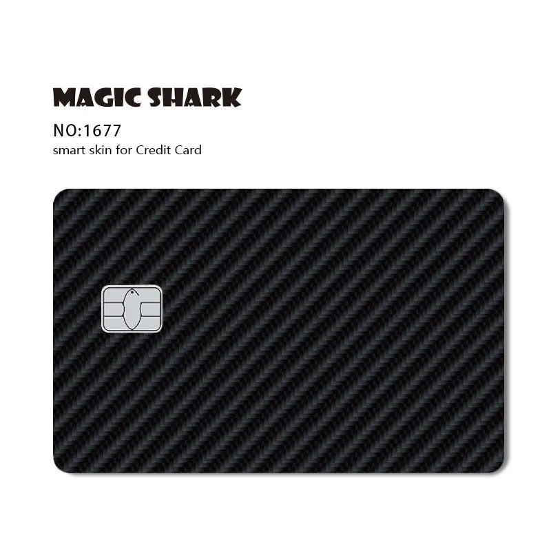 Magic Shark Fashin King Poker Money Game Controler Dragon 3M Matte Thin Sticker Film Skin for Debit Bank Credit Card