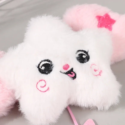 1PC Star Pendant Key Chain Doll Album Plush Pendant Doll School Bag Decoration Gifts
