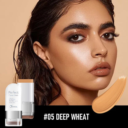 O'CHEAL Perfect Cover Stick Thin And Comfortable Concealer Foundation Cream Stick Instant Natural Waterproof Long-lasting Makeup