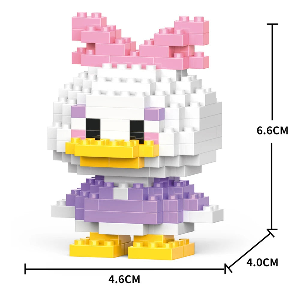Cartoon Anime Hello Kitty Blocks Kuromi My Melody Cinnamoroll Mouse Building Blocks Doll Toy Kids Birthday Gift