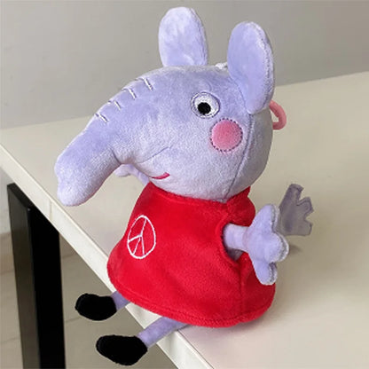 Genuine Peppa Pig Plush Pig Kids Toys 19CM Pet Dinosaur Teddy Bear Soft Stuffed Anime Figure Doll Children's Birthday Gifts