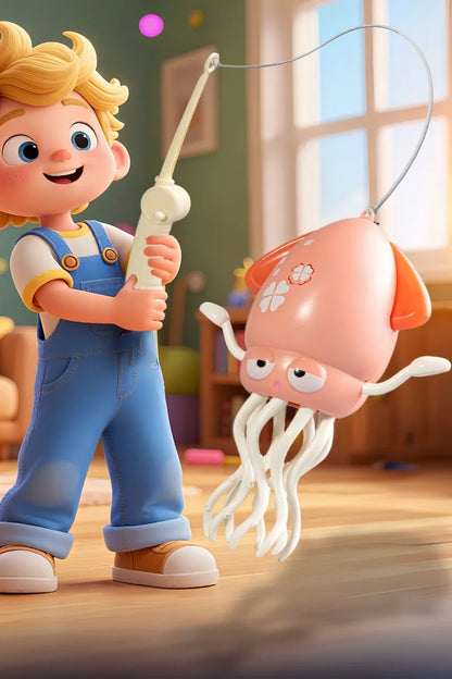 New and unique magical dancing octopus electric squid sensing and evading obstacles octopus children stress-relieving fishing