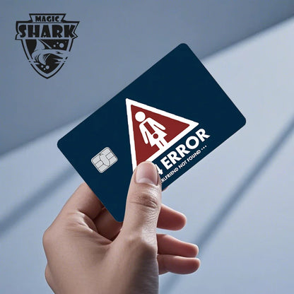2025 New Magic Shark Anime Money Charge 404 Error ID Game Machine Film Skin Sticker for Debit Bank Credit Card
