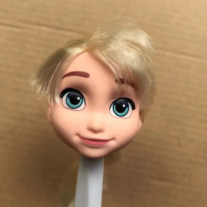 Glasses Eyes With Real Eyelashes Doll Heads Colorful Soft Doll Parts White Skin Doll Accessories Girl Gift Toys Figures