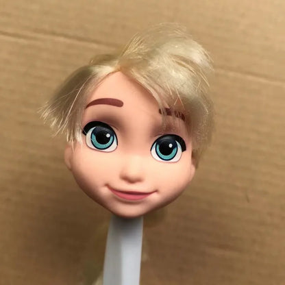 Glasses Eyes With Real Eyelashes Doll Heads Colorful Soft Doll Parts White Skin Doll Accessories Girl Gift Toys Figures