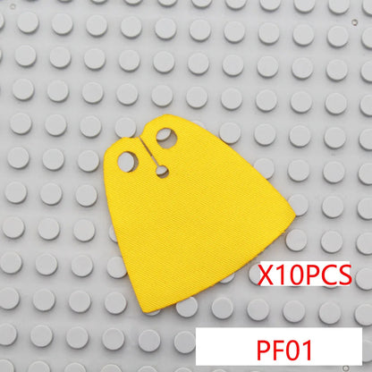 MOC Character Accessories Building Blocks Medieval Soldier Hood Wearing Coat Cape Battle Robe Mini Brick Boy Toy Gift K034 DIY