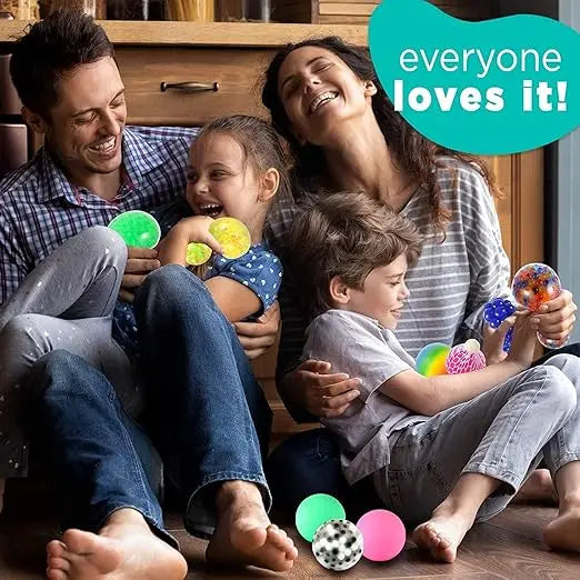 6PCS Mini Squishy Stress Balls Set Rainbow Squeeze Ball EDC Toy Sensory Fidget Toy Durable Non-Toxic Squeeze Balls Relief Stress