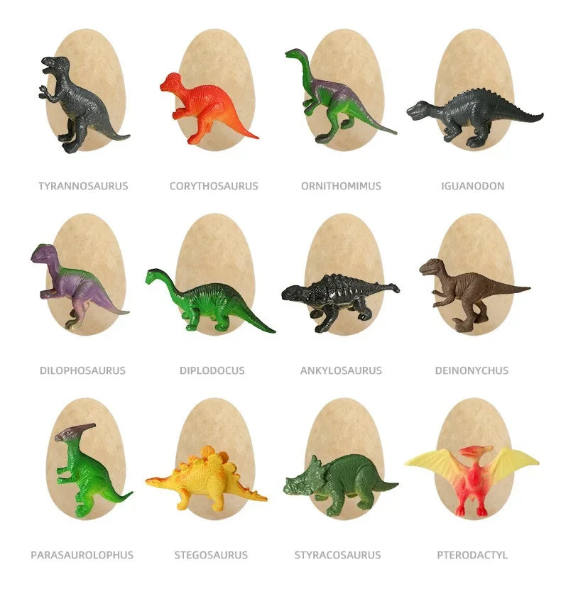 12PCS Archeological Dinosaur Egg Dig Kit Fossil Excavation Toy Teens Adults Scientific DIY Mining Multiplayer Party Favors Gifts