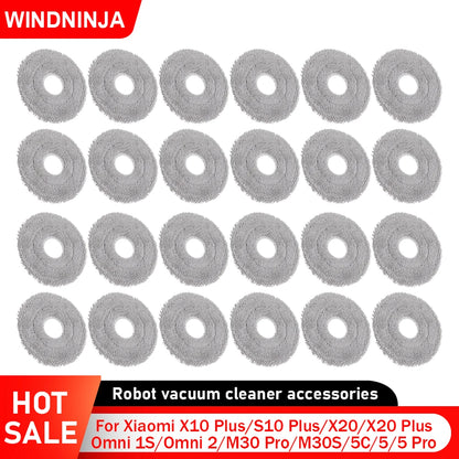 Mop Cloths For Xiaomi X10 Plus S10 Plus X20 Plus 5C 5 5Pro Omni 1S Omni 2 M30 Pro M30S OV31GL OV42CN OV21GL Vacuum Mop Parts