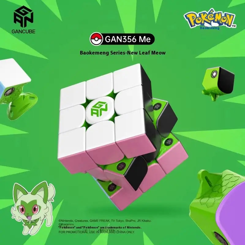 Gan Pok é Mon Joint Third Order Magnetic Competition Special Children'S Puzzle Toy Gift Pikachu Johnny Turtle Birthday Gifts