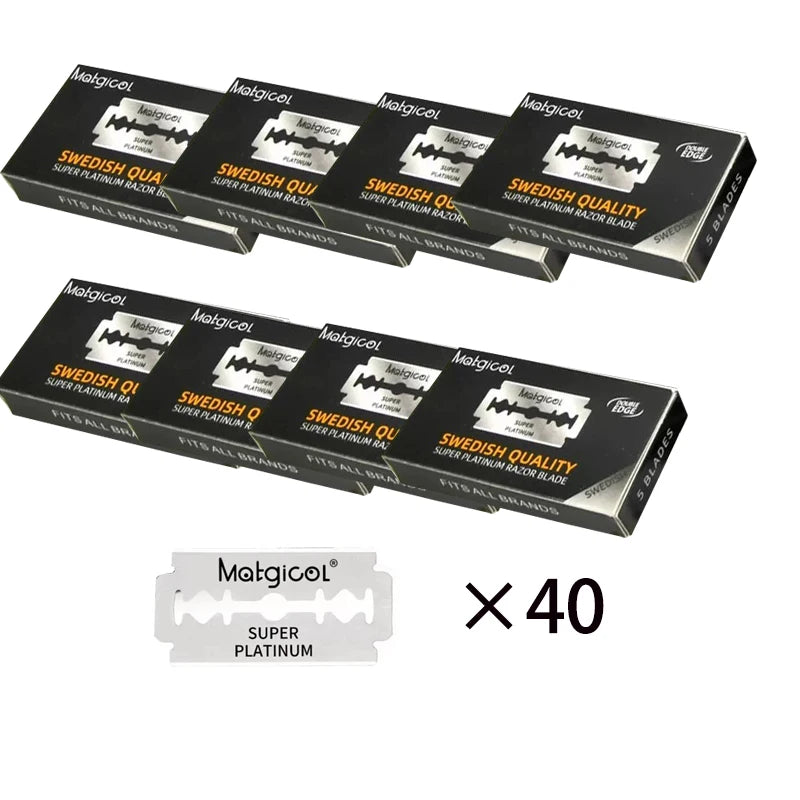50/100/200 Count Double-sided Safety Razor Blade For Men Beard Shaving Razor Shaver Manual Razor Blade Shaving Tool ﻿