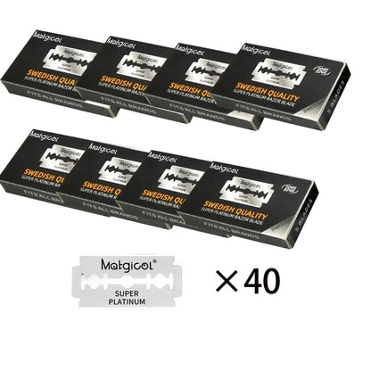 50/100/200 Count Double-sided Safety Razor Blade For Men Beard Shaving Razor Shaver Manual Razor Blade Shaving Tool ﻿