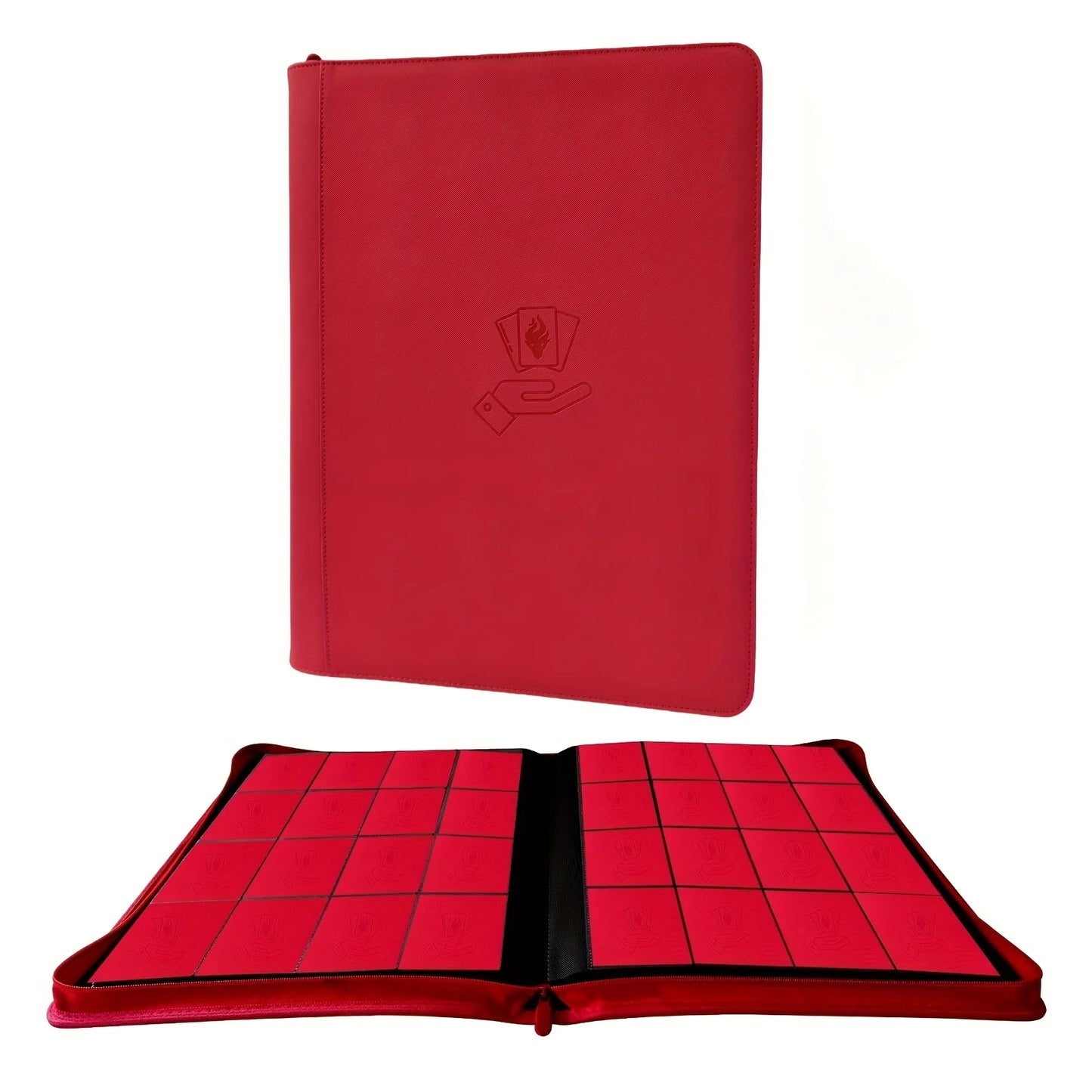 16 Pocket Card Binder, 1000+ Trading Card Album Folder, Side Loading Ringless Card Collection Binder for TCG,Game,Sports