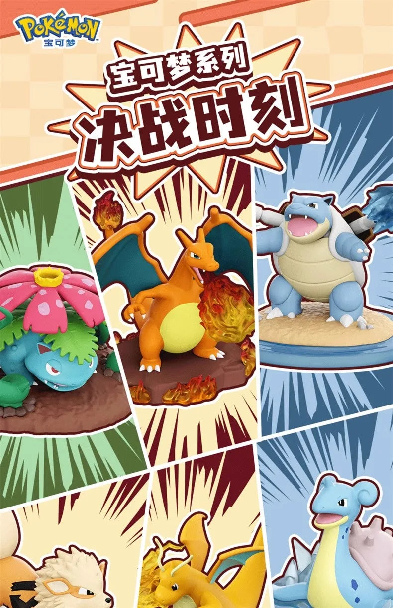 Genuine Pokemon Anime Action Figures Call Of Duty GK PVC Charizard Blastoise Arcanine Lapras Venusaur Dragonite Christmas Gift