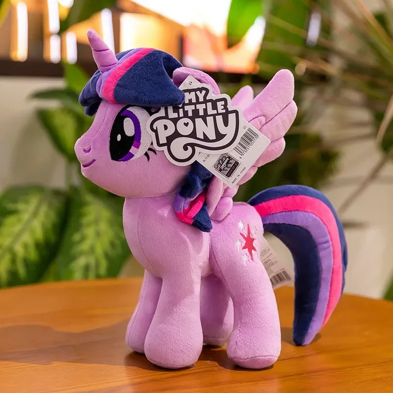 30Cm Genuine My Little Pony Plush Toy Kawaii Friendship Is Magic Plushies Doll Rarity Sofa Pillow Cartoon Rainbow Dash Kids Gift
