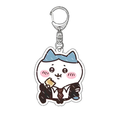 Chiikawa Pendant Anime Comic Acrylic Peripheral Keychain Hachiware Usagi Cute Pendant Bag Hanging Decoration Decoration