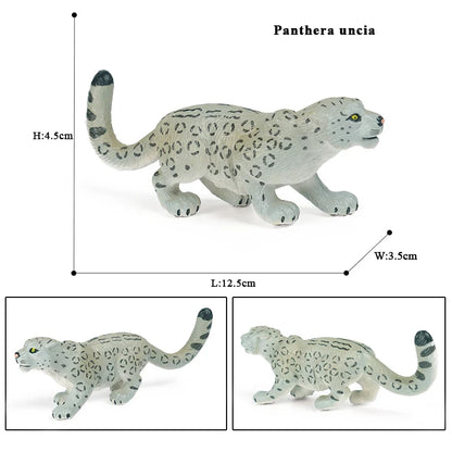 Oenux Arctic South Pole Animals Simulation Penguins Polar Bear Wolf Beluga Whale Action Figures Model Figurine PVC Kid Toy Gift