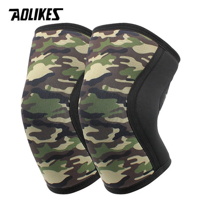 AOLIKES Knee Sleeves for Weightlifting & Powerlifting (7mm Pair) For Men & Women - Knee Wraps for Weight Lifting, Squats