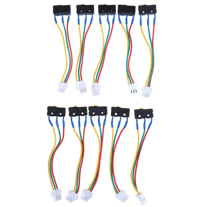(YY)10Pcs 2025 New Flame Retardant Material Metal Gas Water Heater Micro Switch Three Wires Small On-off Control 0.6x1x2cm