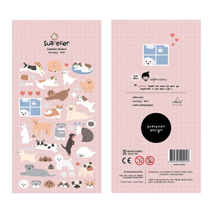 Korean Brand Suatelier Collection Daily Food Vlog Stickers DIY Scrapbooking Journey Diary Stationery Stickers Supplies