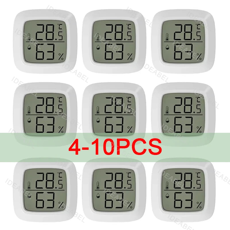 4-10PCS Mini LCD Digital Thermometer Hygrometer Indoor Room Temperature And Humidity Meter Sensor Meter Home Thermometer