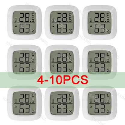 4-10PCS Mini LCD Digital Thermometer Hygrometer Indoor Room Temperature And Humidity Meter Sensor Meter Home Thermometer