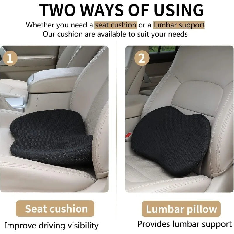 Multifunctional Car Seat Cushion Universal Memory Lumbar Pillow Support Driver Breathable Relief Comfort Chair Car Seat Pad