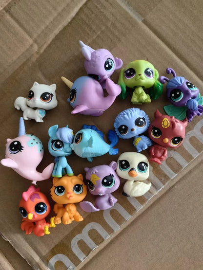6/12/pcs 5cm Old Pet Toys Cat Puppy Figure Mini dolls Toy Figures Classic Little Pet Cat Dog Animal Action figures Toys