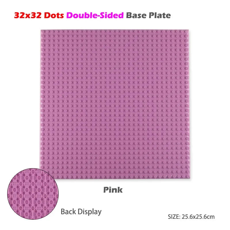 Classic Base Plates Plastic Bricks Double-sided 16*32 32X32 Dots City Blocks Baseplate DIY Parts Board Toys Kids Gift