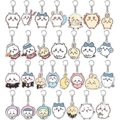 Chiikawa Pendant Anime Comic Acrylic Peripheral Keychain Hachiware Usagi Cute Pendant Bag Hanging Decoration Decoration