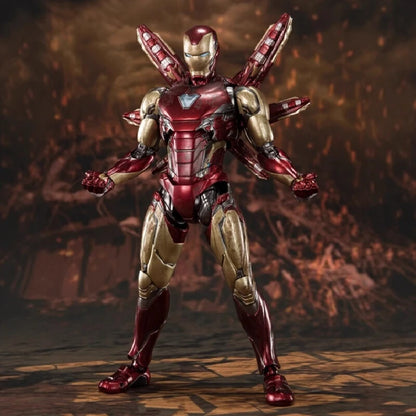 New 16cm Marvel Avengers Iron Man Mark 85 Ultimate Articulated Figure Model Statue Desktop Decoration Gift