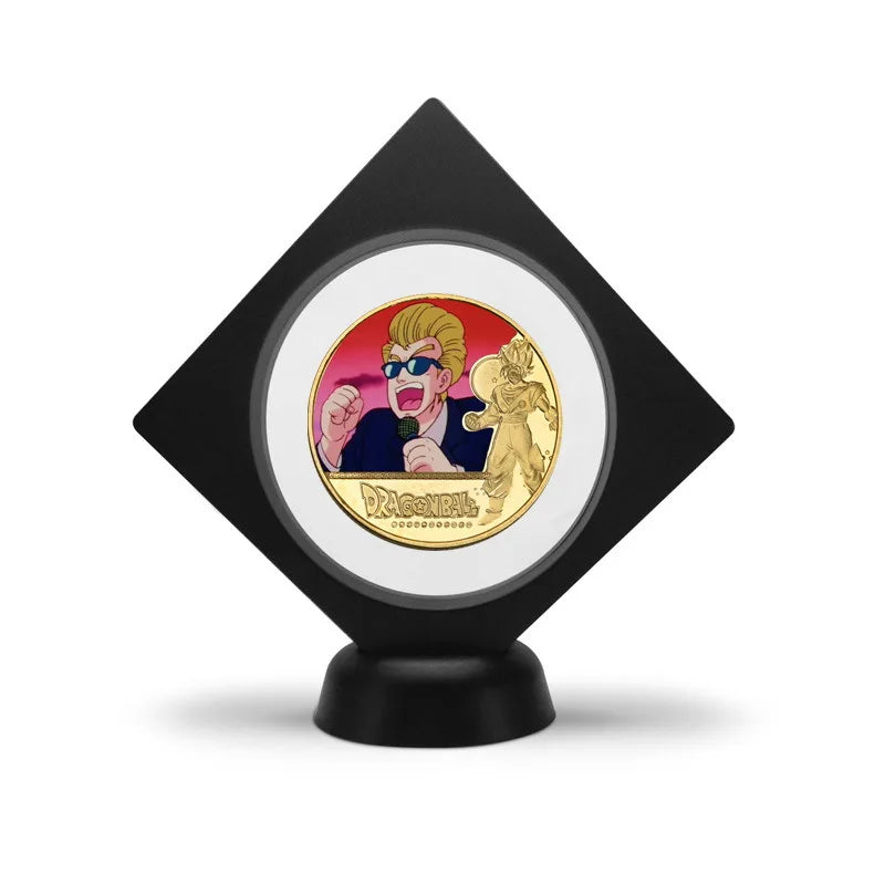 Dragon Ball Gold Plated Gold Coin Son Goku Vegeta Commemorative Coins Children Classic Anime Peripherals Collection Toy Souvenir