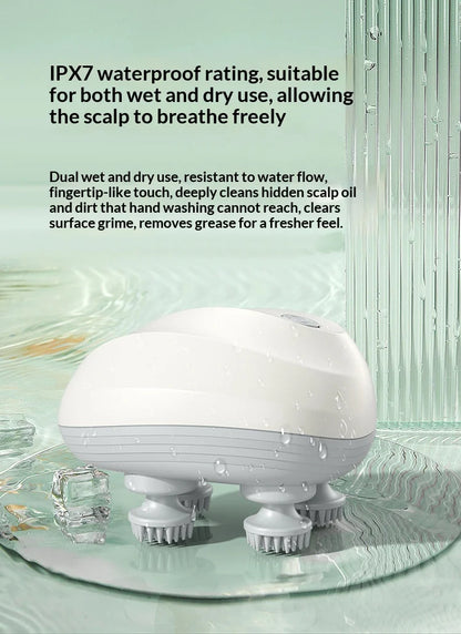 Deep Scalp Massager Head Cleaning Massager Also Suitable for Pets Electric Massage Tool Washable and Portable