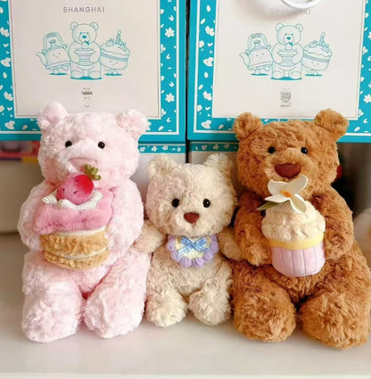 JC Spring new arrivals limited edition strawberry cake Leora Bear Plush Toy Doll Bear Doll Cute Plush Doll Soothing Plush Toy