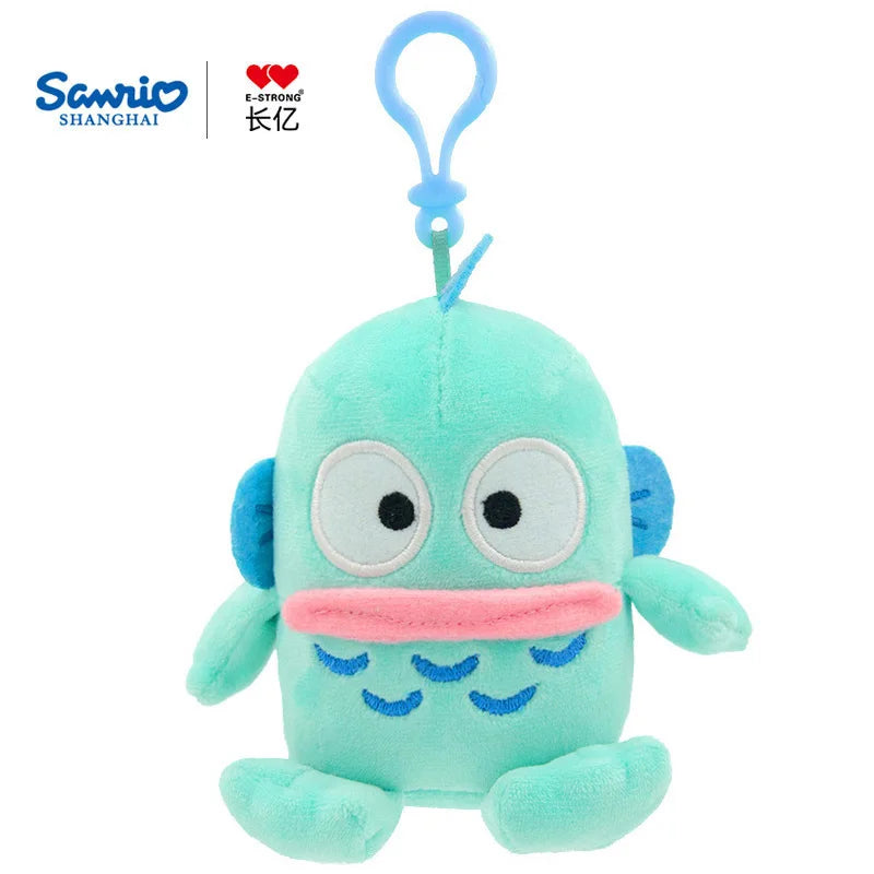 Genuine Sanrio Hangyodon Melody Kuromi Pendant Plush Toys Small Charms Sayuri Model Doll Stuffed Toys Girls Boys Birthday Gifts