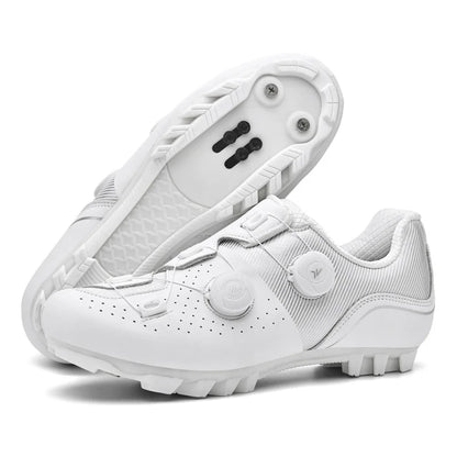 2026 MTB Cycling Sneaker Men A5 Leather Self-Locking Cleat Spd Road Bike Shoes Women Flat Trail Train Mountain Bicycle Shoes