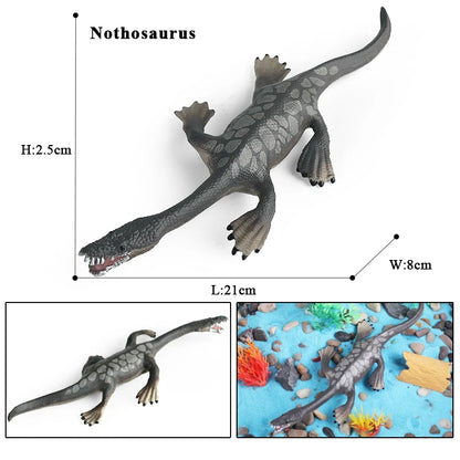 Oenux Prehistoric Savage Mosasaurus Megalodon Mammuthus Jurassic Dinosaurs Sea Life Animals Model Action Figures Toy Kids Gift