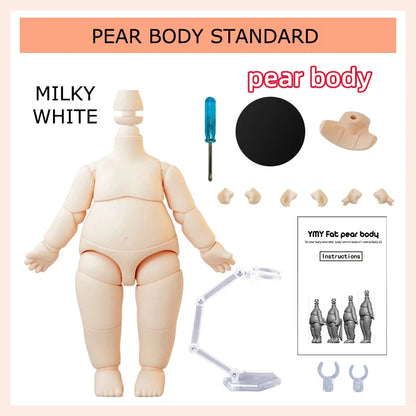 NEW YMY Doll Cat Hand Animal Body Fat Body with Tail Ob11 Body Joint for Gsc Head,1/12bjd,Obitsu 11 Boy Girl Toy Accessories