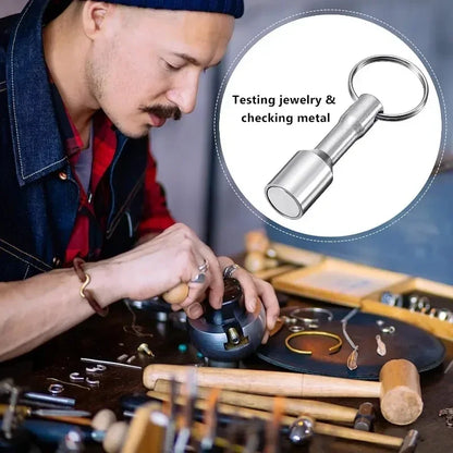 Super Strong Magnetic Pocket Metal Magnet Check Car Keys Keychain Split Ring Keyring Hanging Holder Hooks Portable Outdoor Tools