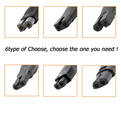 8-PCS Universal Replacement Charger Set, 5V Power Cord & USB Adapter for Hair Clippers Beard Trimmers & Shavers