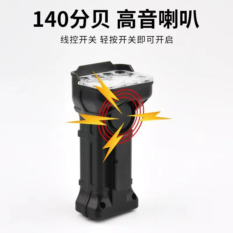 12 LED Bicycle Front Light Rechargeable Bike Light with Horn MTB Bicycle Head Lights Cycling Bike Safety Lamp for Night Riding