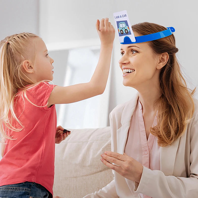 Headband Game Fun Guessing Game Who Am I? Quick Question Game Family Party Board Games Educational Toy for Kids