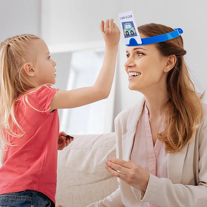 Headband Game Fun Guessing Game Who Am I? Quick Question Game Family Party Board Games Educational Toy for Kids