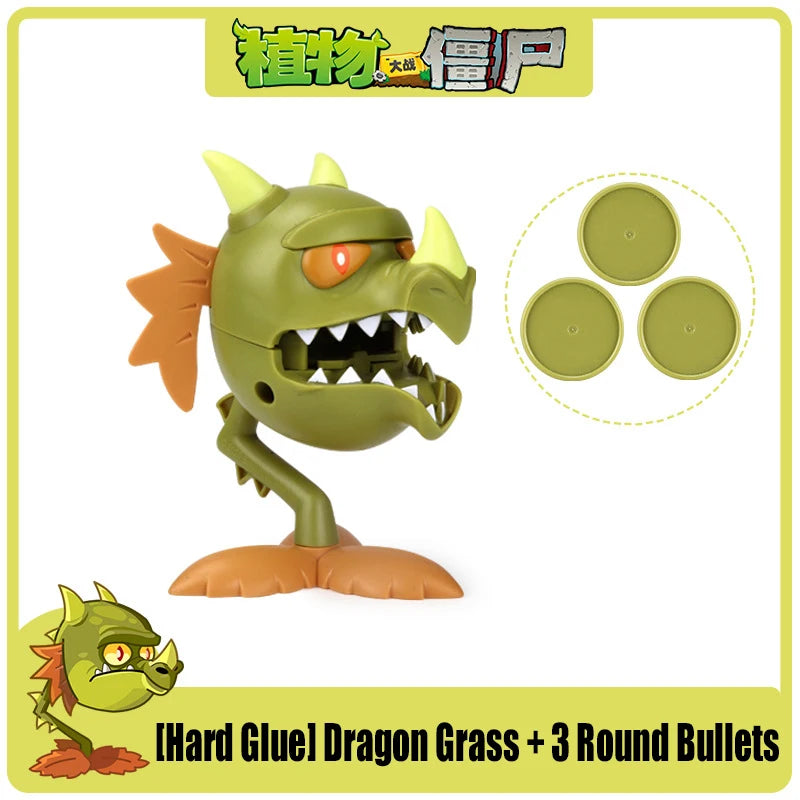 Funny Plants vs. Zombies 2 Hard Glue Peashooter Gatling Pea Shooter Sunflower Action Figure Model Dolls Shooting Toys Kids Gifts