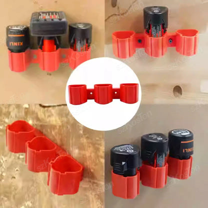 Battery Holder Tool Storage Fixed Bracket Installation Base Display Rack Buckle for Makita/Milwaukee/Bosch 10.8/12V Battery