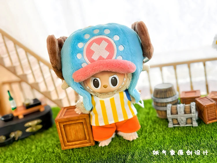 Doll labubu Clothes Accessories Luffy Choba Roronoa Zoro Doll Set Mini Plush Doll Clothing Fashion Doll Accessories Decoration