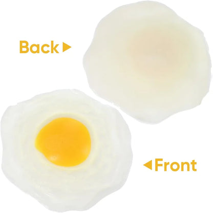 Funky Egg Squishy Ball Clear Squeeze Splat Ball Easter Basket Fillers Squishies Fun Toy Anxiety Reducer for Kids Adults
