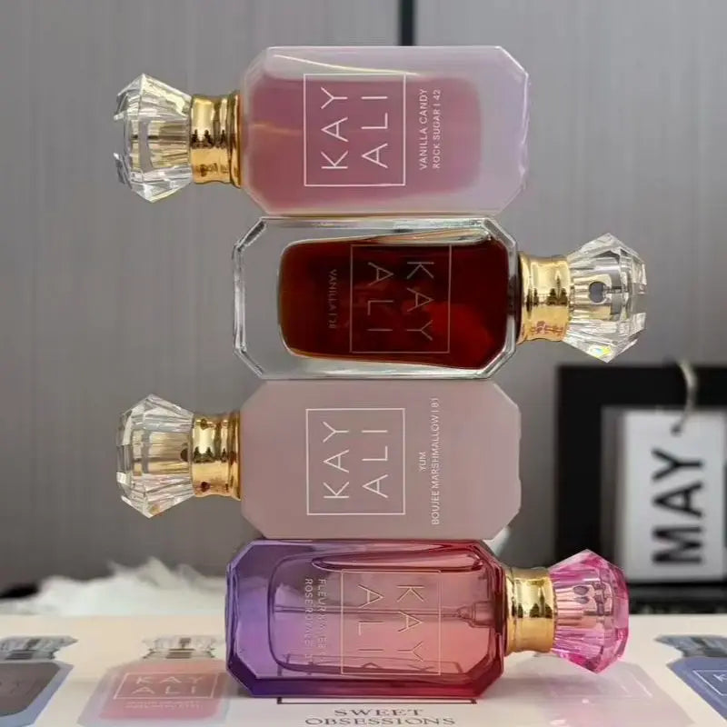 40ml Perfume Mini Set 4x10ml Sweet Vanilla Candy Marshmallow Rose Eau De Parfum Gift Set Long Lasting Fragrance for Women
