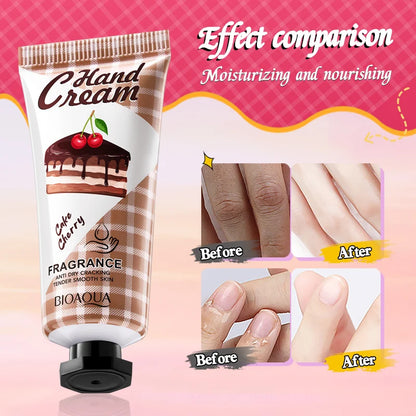 BIOAOUA Luxury Hand Cream Christmas Gift Set 5Pack Moisturizing Long-Lasting Fragrance Hand Cream for Dry Skin for Women & Men