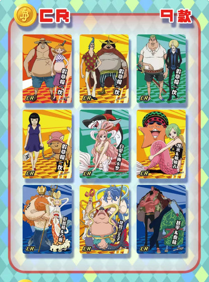 New One Piece Card Straw Hat Pirate Luffy Zoro Nami Classic Anime Character Collection Cards Toys Gifts